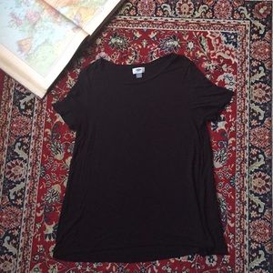 OLD NAVY simple black tunic tee | size medium